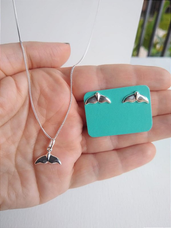 CONJUNTO RABO DE BALEIA PRATA 925