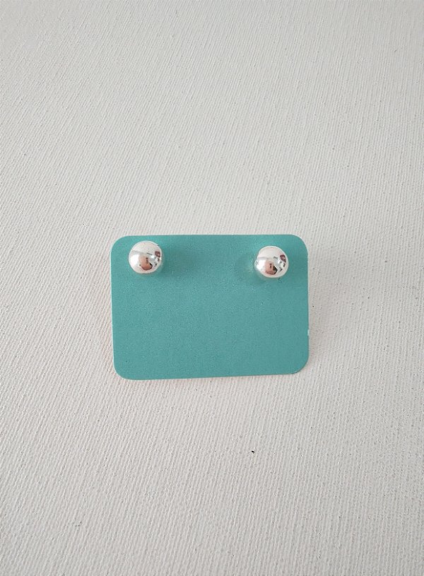 BRINCO BOLA LISA PRATA 925