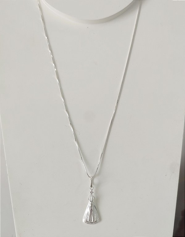 COLAR DE PRATA 925 NOSSA SENHORA APARECIDA