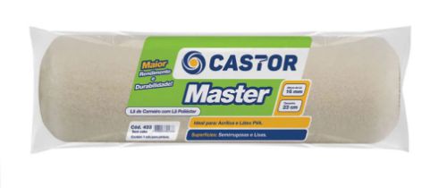 Rolo Para Pintura Lã Master 16mm X 23CM S/CABO - Castor