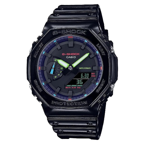 Relógio Casio G-SHOCK Carbon Core Rainbow GA-2100RGB-1ADR