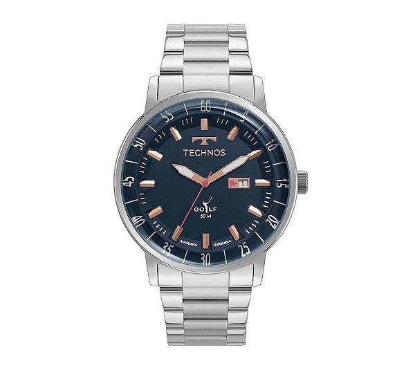 Relógio Technos Masculino Golf Prata - 2115TVQ/1A