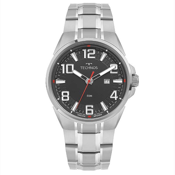 Relógio Technos Masculino Skymaster Prata - 2115TWW/1C