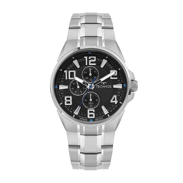 Relógio Technos Masculino Skymaster Prata - 6P27DUT/1P