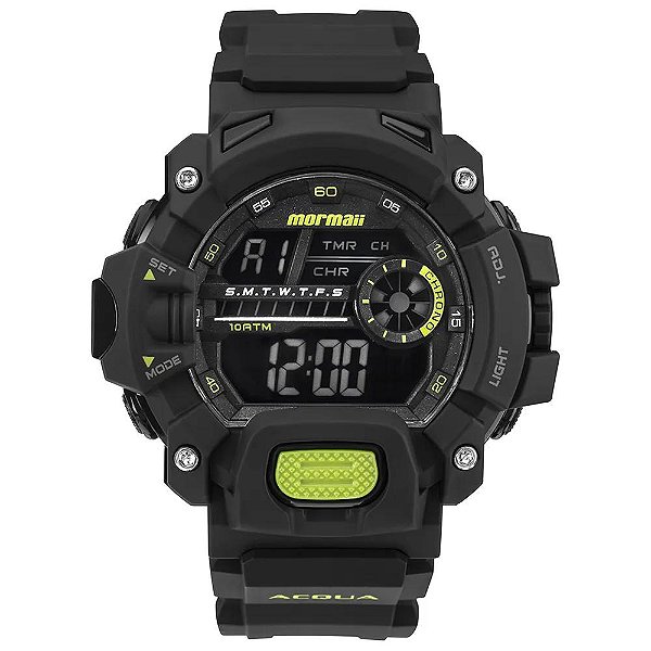 Relógio Mormaii Masculino Action Preto - MO1132AG/8P