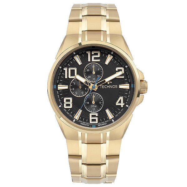Relógio Technos Masculino Skymaster Dourado - 6P27DUU/1P