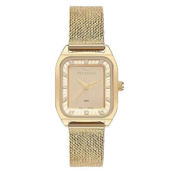 Relógio Technos Feminino Brilho Dourado - 2035NAX/1D