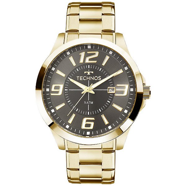 Relógio Technos Masculino Racer Basico Dourado - 2115LAAS/4C