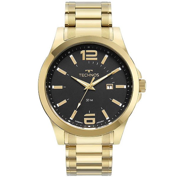 Relógio Technos Masculino Racer Dourado - 2115MZV/1P