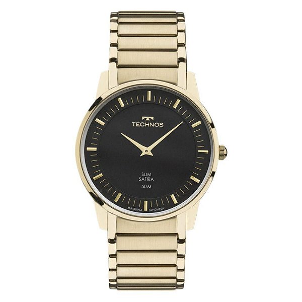 Relógio Technos Masculino Slim Dourado - GL22AA/1P