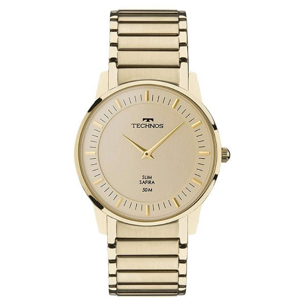 Relógio Technos Masculino Slim Dourado - GL22AA/1X