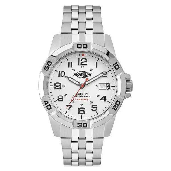 Relógio Mormaii Masculino Steel Basic Prata - MO2317AD/1B