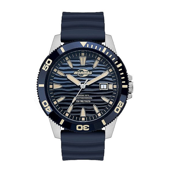 Relógio Mormaii Masculino Steel Basic Azul – MO2317AS/2A