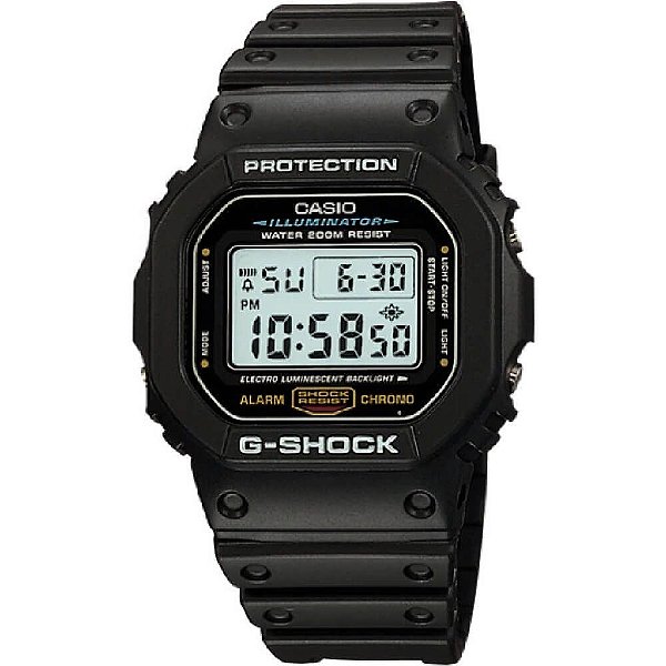 RELÓGIO CASIO MASCULINO G-SHOCK DW-5600E-1VDF