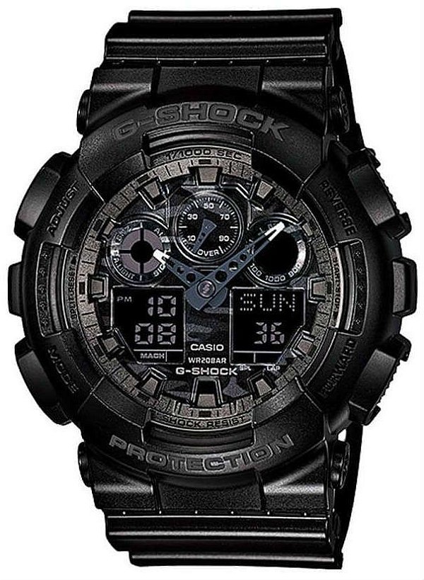 RELÓGIO CASIO MASCULINO G-SHOCK GA-100CF-1ADR