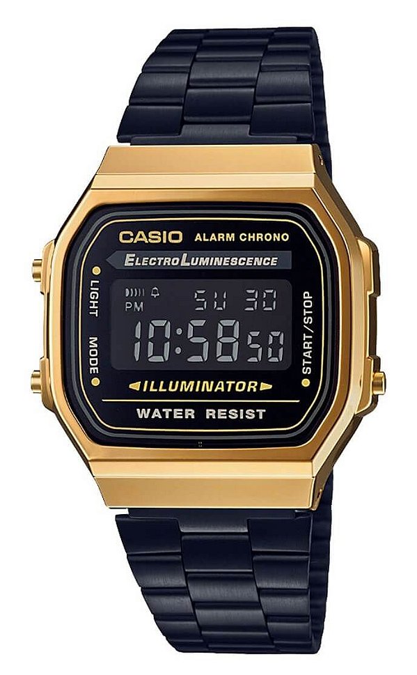 Relógio Casio Unisex Vintage A168WEGB-1BDF