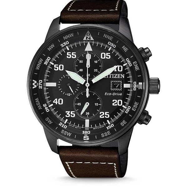 Relógio Citizen Masculino Eco-Drive Aviator TZ31132D CA0695-17E