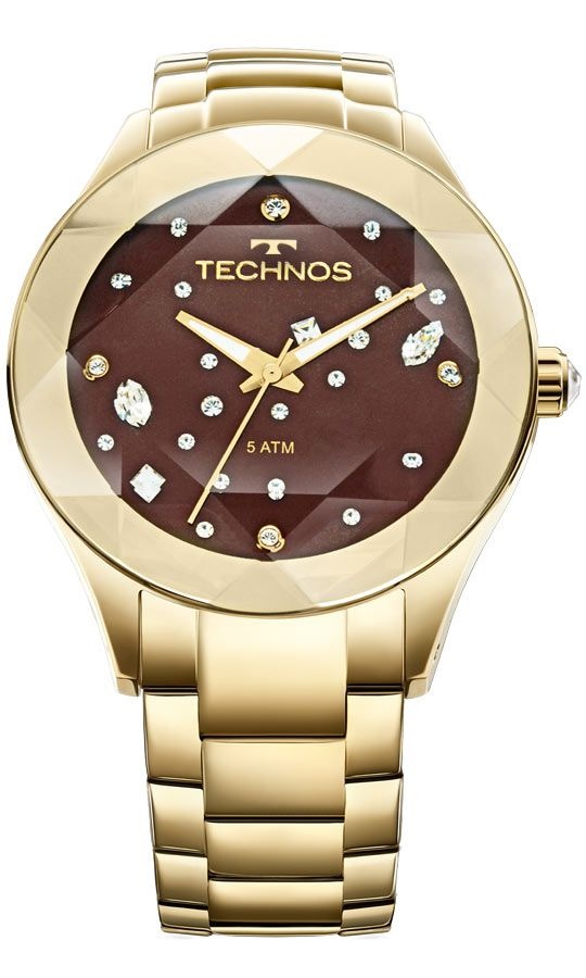Relógio Feminino Technos Com Cristais Swarovski 2039ATDTM/4M