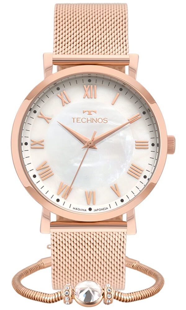 Relógio Technos Feminino Dress 2035MRA/K4B + Pulseira