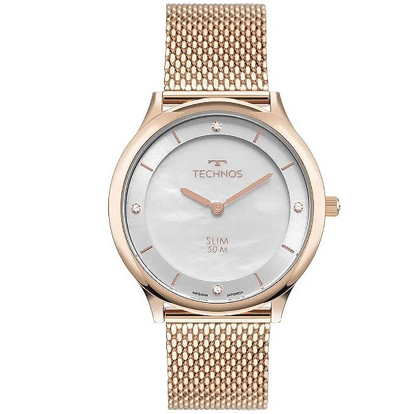 Relógio Technos Feminino Slim GL20HL/1K