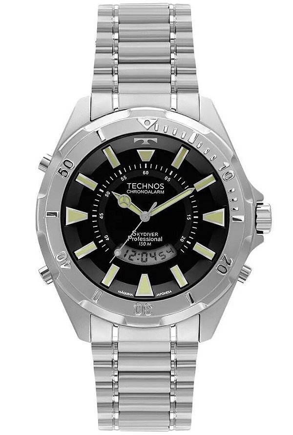 Relógio Technos Masculino Performance Skydiver T205FM/1P