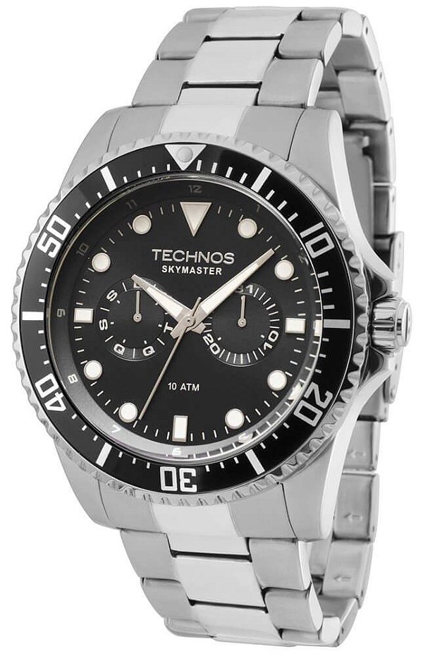 Relógio Technos Masculino Performance Skymaster 6P25BG/1P