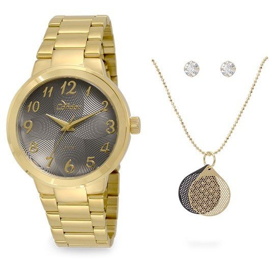 Relógio Condor Feminino CO2036KOV/K4C + Colar e Brincos