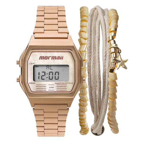 Kit Relógio Mormaii Vintage MOJH02AT/K4J + pulseira