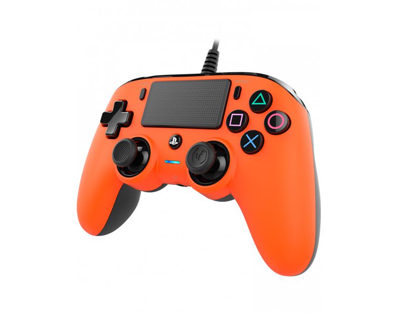 Controle Nacon Wired Compact Controller Orange (Com fio, Laranja) - PS4 e PC