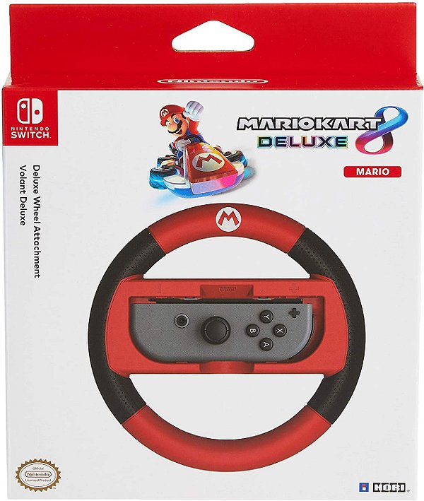 HORI Nintendo Switch Mario Kart 8 Deluxe Wheel (Mario Version) Officially Licensed By Nintendo - Switch