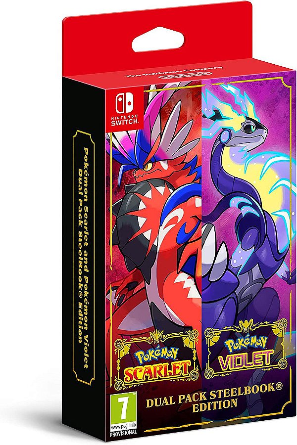 Pokémon Scarlet & Pokémon Violet Double Pack Steelbook (I) - Switch