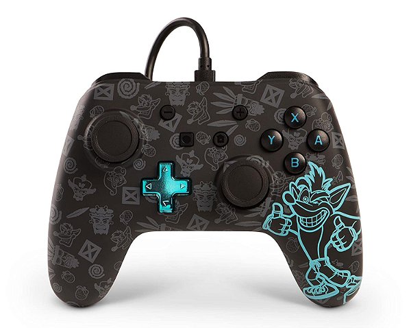 Controle PowerA Wired (Com Fio) - Crash Bandicoot - Switch