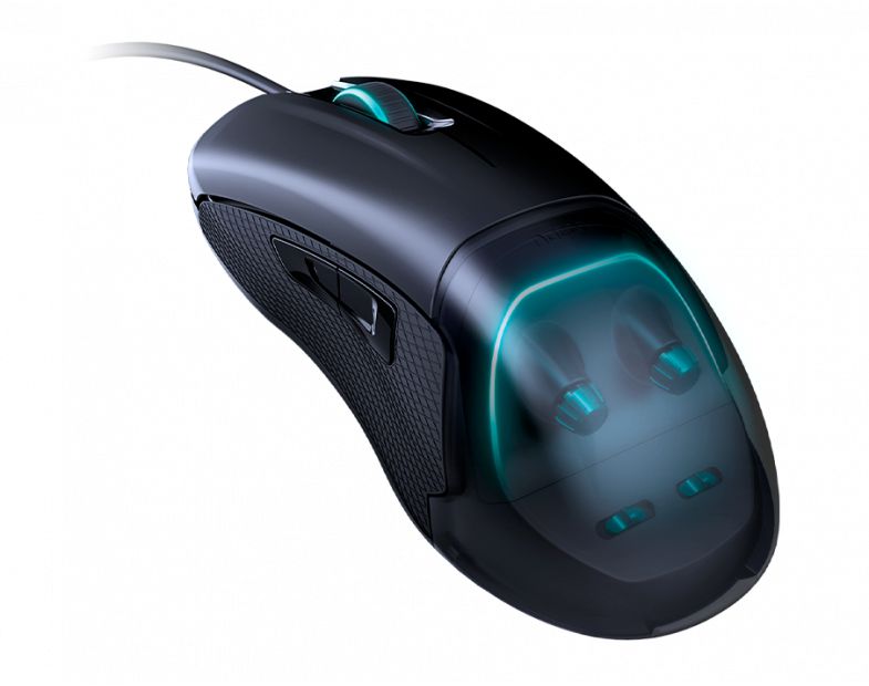 Mouse Nacon Wired Gaming Mouse GM-500ES - Optical Sensor - 6400DPI - Cabo 1,8m (Com fio, Preto)