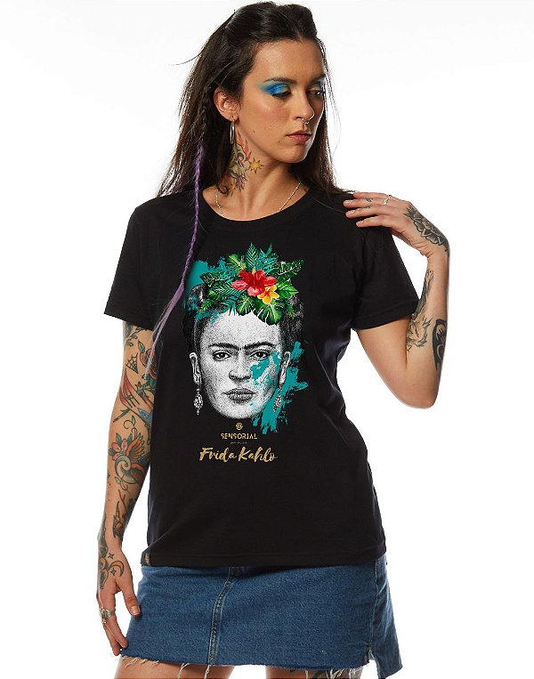 Camiseta Frida Kahlo Flores