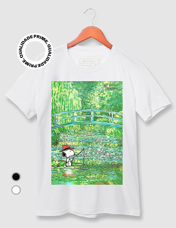 Camiseta Snoopy na Lagoa de Lírios