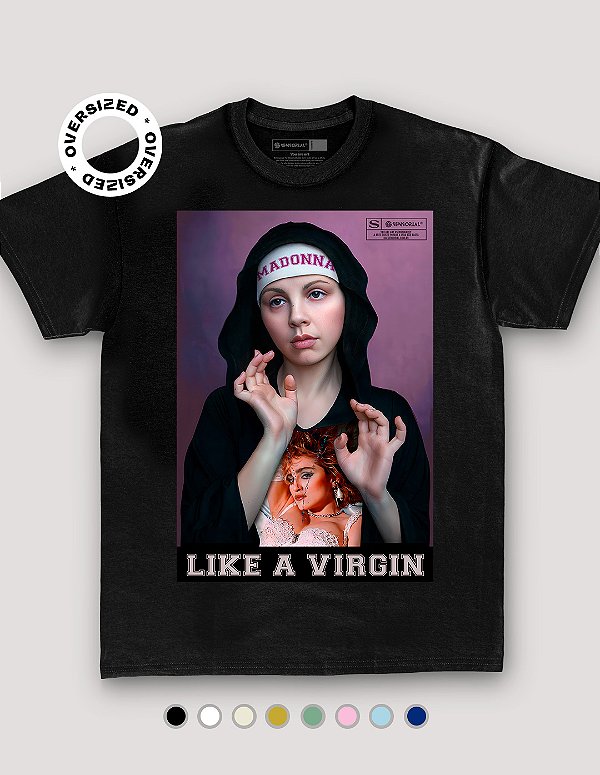 Camiseta Oversized Madonna - Sensorial, camisetas exclusivas, compre online