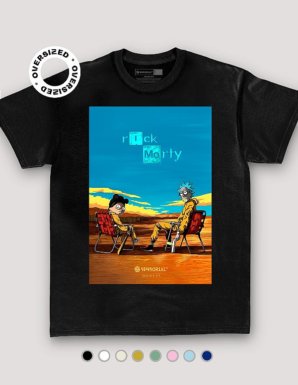 Camiseta Oversized Rick and Morty