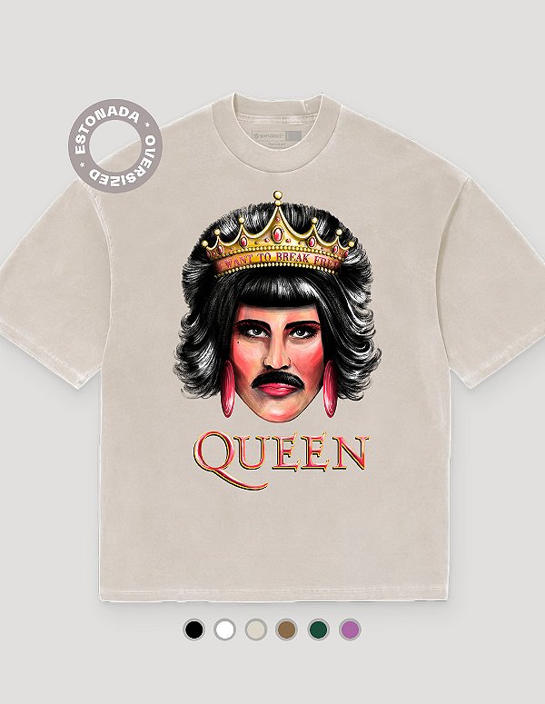 Camiseta Oversized Estonada Queen