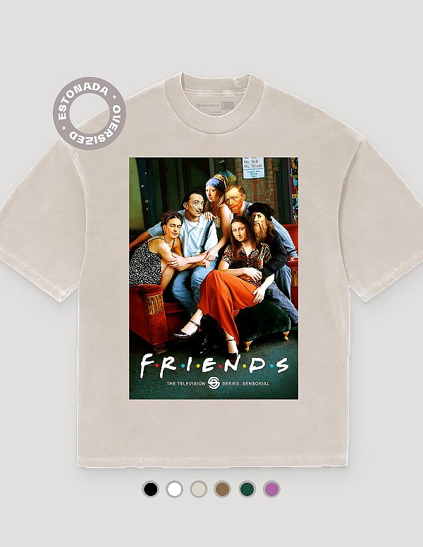 Camiseta Oversized Estonada Friends