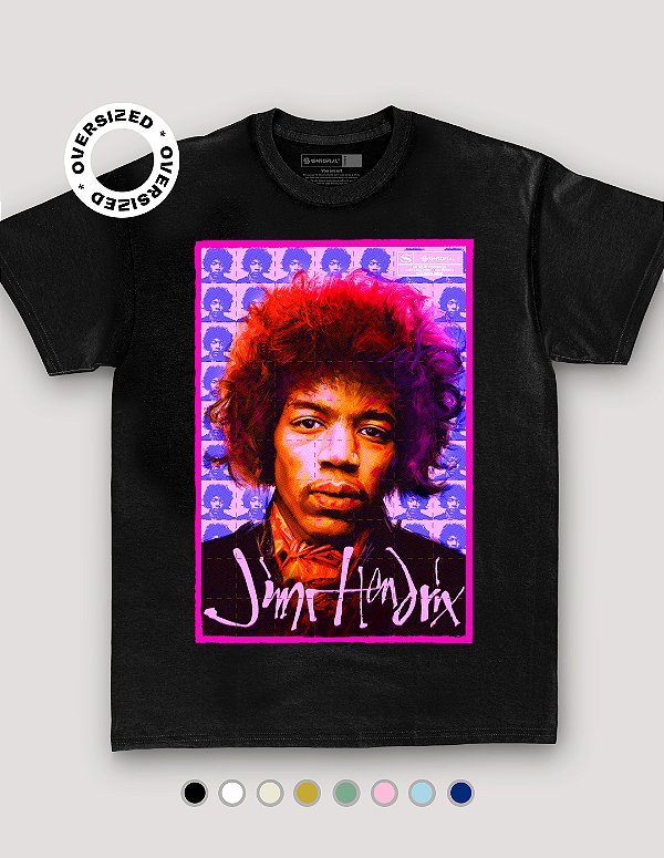 Camiseta Oversized Jimi Hendrix