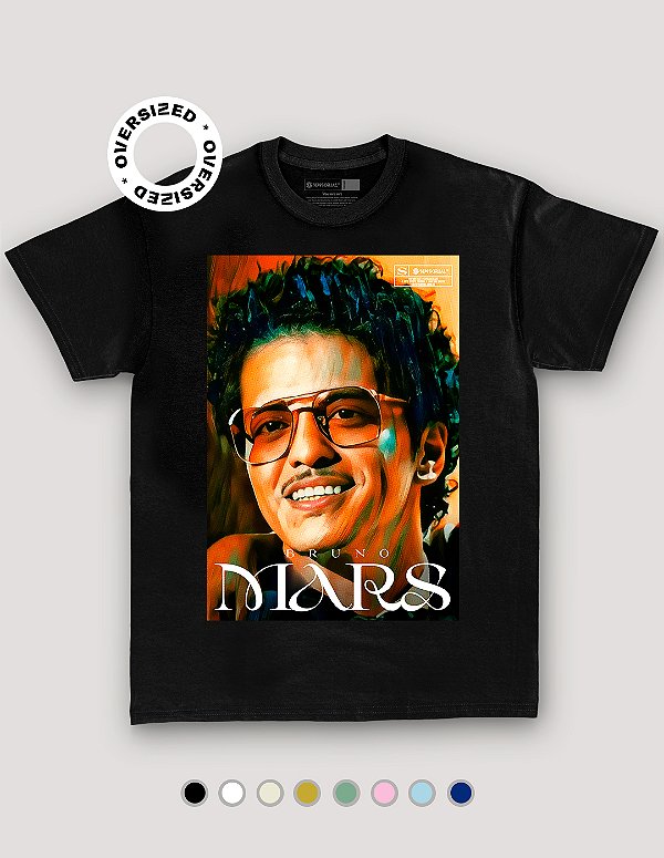 Camiseta Oversized Bruno Mars