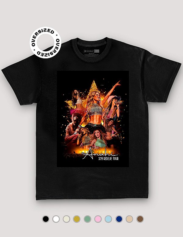 Camiseta Oversized Street Anahi Soy Rebelde Tour