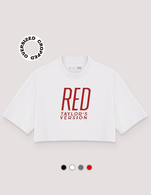 Cropped Oversized RED Taylor`s