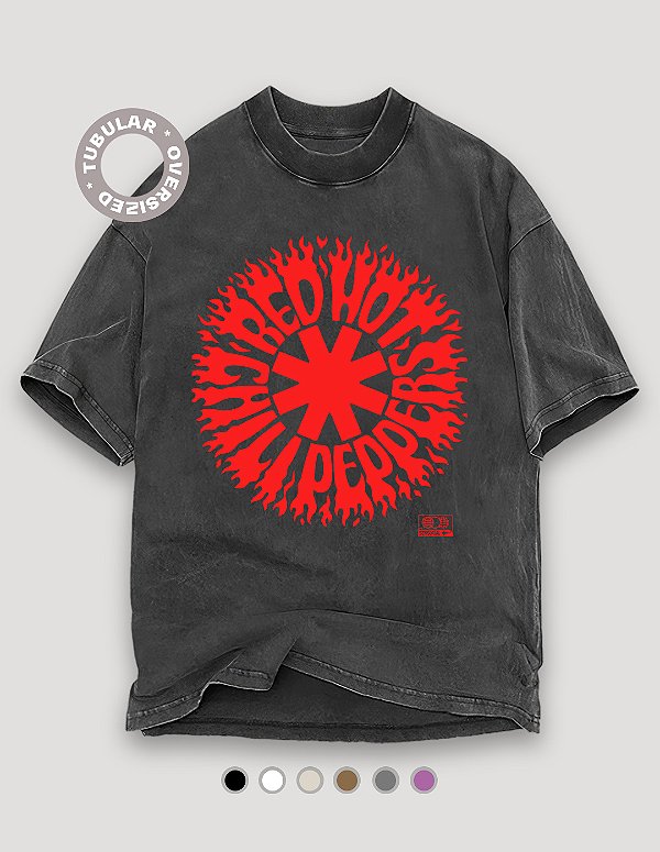 Camiseta Oversized Tubular Red Hot Chili Peppers Tour 2023