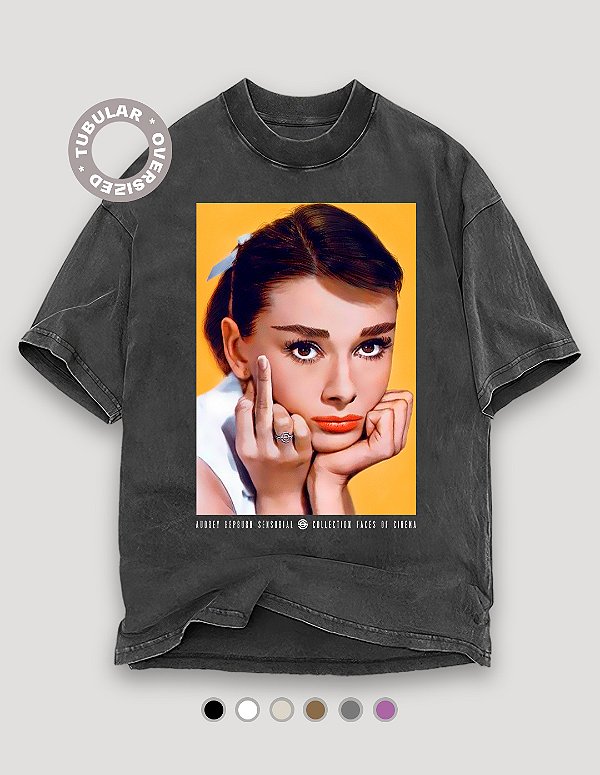 Camiseta Oversized Tubular Audrey Hepburn