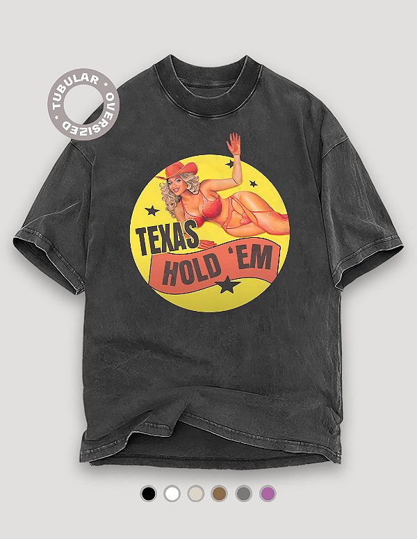 Camiseta Oversized Tubular Beyoncé Texas Hold 'Em