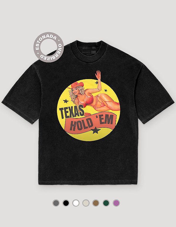 Camiseta Oversized Estonada Beyoncé Texas Hold 'Em