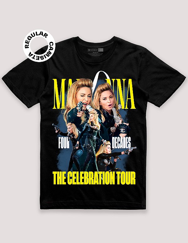 Camiseta Tradicional Madonna Celebration Tour