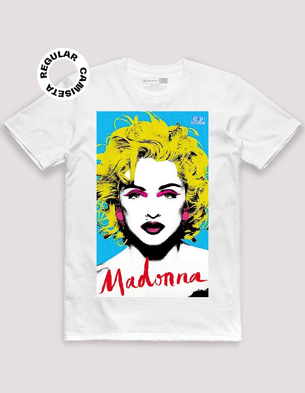 Camiseta Tradicional Madonna Pop Art