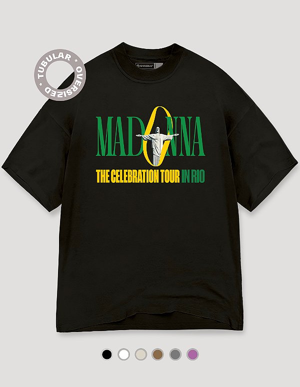 Camiseta Oversized Tubular Madonna In Rio